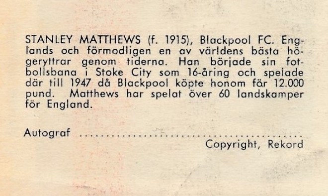 Stanley Matthews b